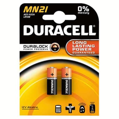 Duracell autohälyttimen paristo MN21 (2 kpl)