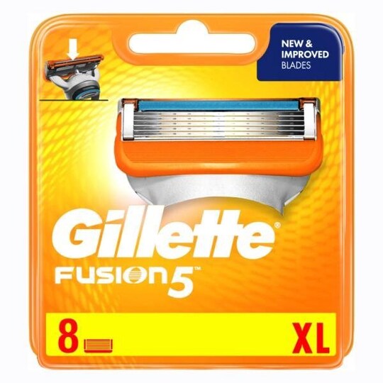Gillette Fusion Partahöylän Terät 8-pakkaus
