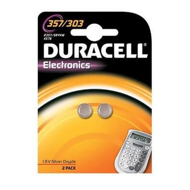 Duracell kelloparisto 357/303 (2 kpl)
