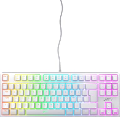 Xtrfy K4 RGB tenkeyless mekaaninen näppäimistö (valkoinen)