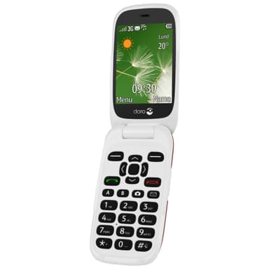 Doro 6521 matkapuhelin (punainen/valkoinen)