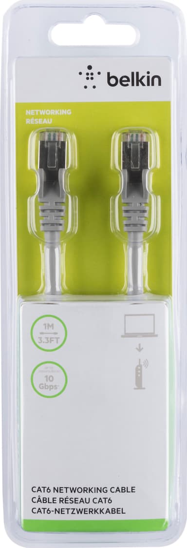 Belkin CAT6 Ethernet RJ45 LAN kaapeli (1 m)