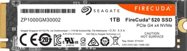 Seagate Firecuda 520 NVMe PCIe M.2 SSD muisti 1 TB
