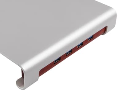 Desire2 näyttöteline USB-hubilla (hopea)