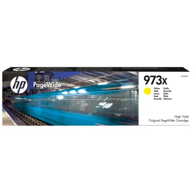 HP 973X Original PageWide mustekasetti (keltainen)
