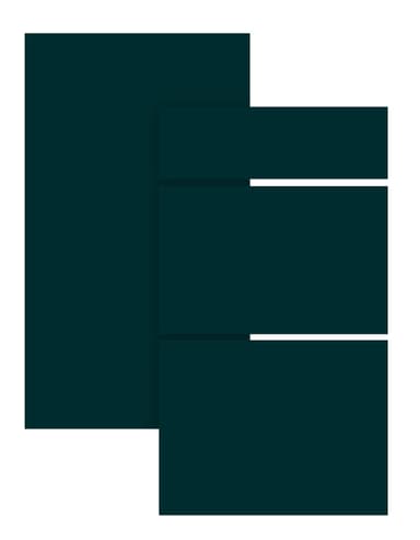 Trend Emerald Green Etulevy keittiöön 40x13
