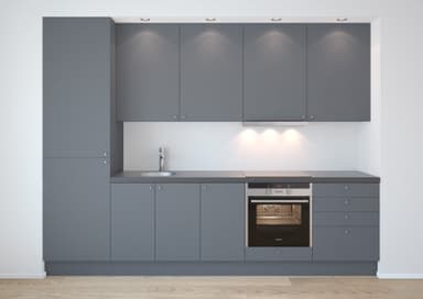 Epoq Trend Dark Grey Etulevy keittiöön 80x26