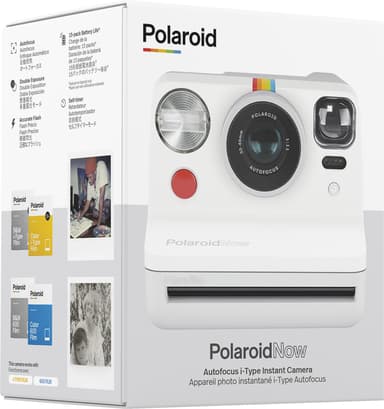 Polaroid Now analoginen kamera (valkoinen)