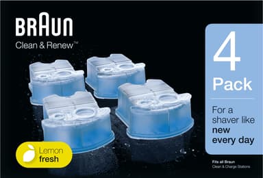 Braun Clean&Renew täyttöpakkaus 4 kpl