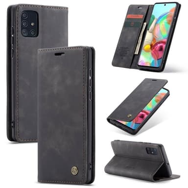 CaseMe Smart FlipCase Samsung Galaxy A71 (SM-A715F)  - musta