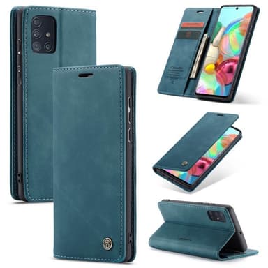 CaseMe Smart FlipCase Samsung Galaxy A71 (SM-A715F)  - sininen