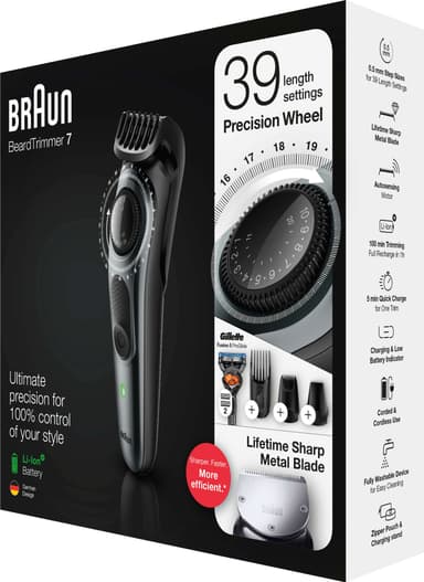 Braun partatrimmeri BT7240 + partahöylä