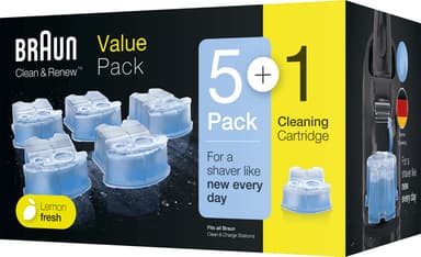 Braun Clean & Renew 5+1 puhdistuskotelopakkaus