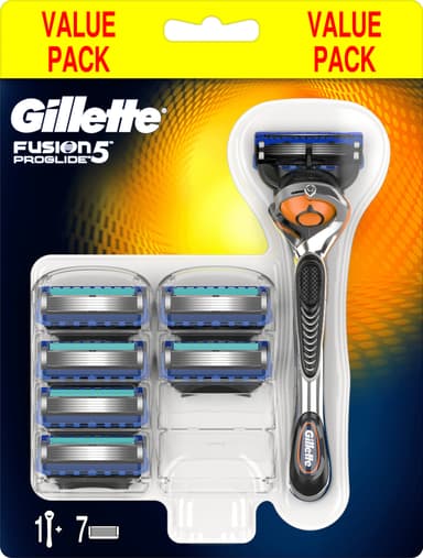 Gillette Fusion ProGlide partahöylä + 6 vaihtoterää 421237