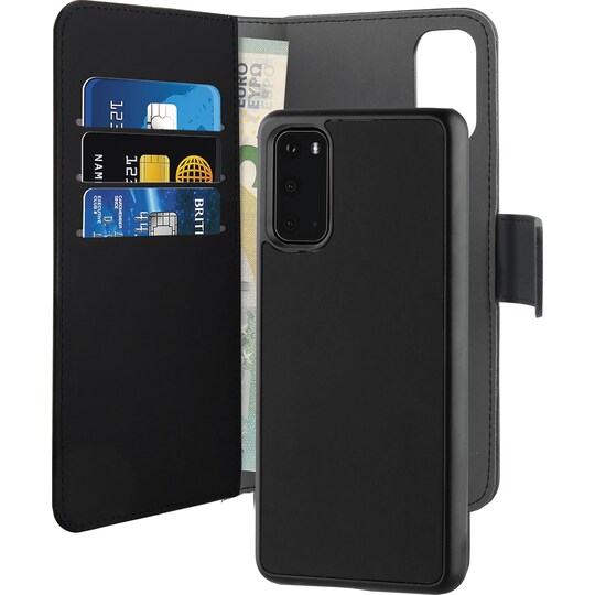 Puro Samsung Galaxy S20 lompakkokotelo (musta)