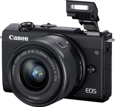 Canon EOS M200 BK M15 järjestelmäkamera + 15 - 45 mm objektiivi