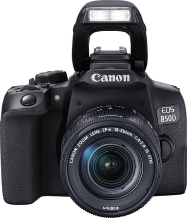 Canon EOS 850D DSLR kamera + 18-55 mm IS STM objektiivi