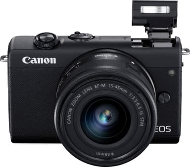 Canon EOS M200 BK M15 järjestelmäkamera + 15 - 45 mm objektiivi
