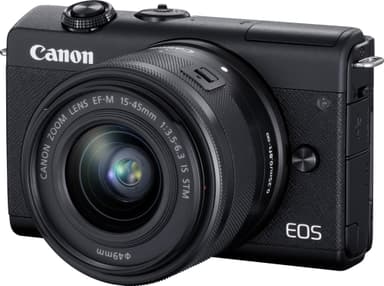 Canon EOS M200 BK M15 järjestelmäkamera + 15 - 45 mm objektiivi