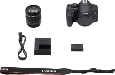 Canon EOS 850D DSLR kamera + 18-55 mm IS STM objektiivi