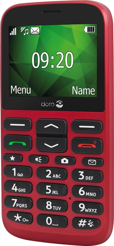 Doro 1375 matkapuhelin (punainen) - Vain 2G