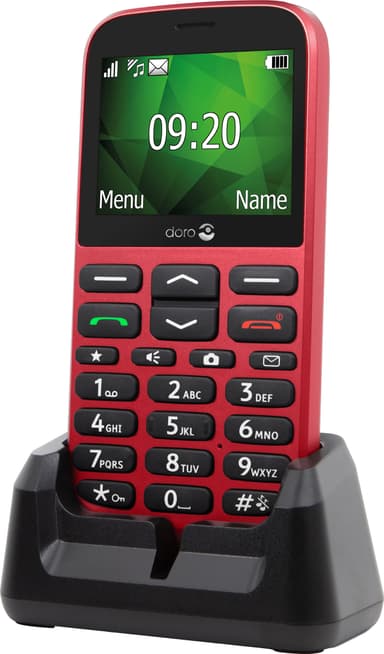 Doro 1375 matkapuhelin (punainen) - Vain 2G