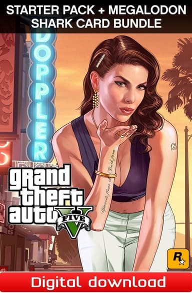 GTA V Premium Online Edition & Megalodon Shark Card Bundle - PC Window