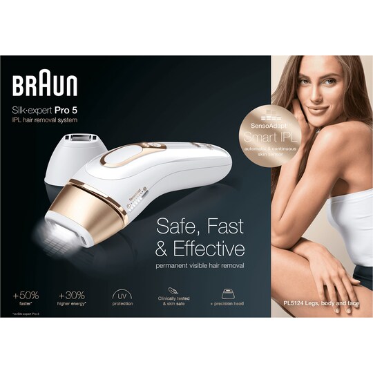 Braun Silk-Expert IPL PRO 5 valoimpulssilaite PL5124