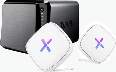 Zyxel NAS542 NAS kotelo + Zyxel Multy U WiFi Mesh tukiasema (2 kpl)