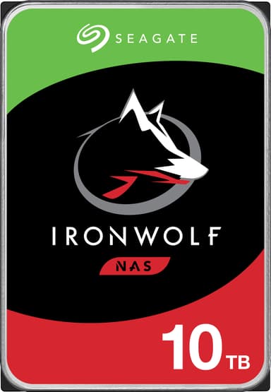 Seagate IronWolf 3,5" sisäinen NAS-kovalevy (10 TB)