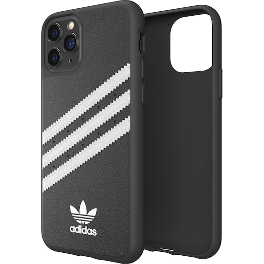 Adidas PU iPhone 11 Pro suojakuori (musta/valkoinen)