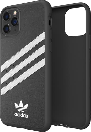 Adidas PU iPhone 11 Pro suojakuori (musta/valkoinen)