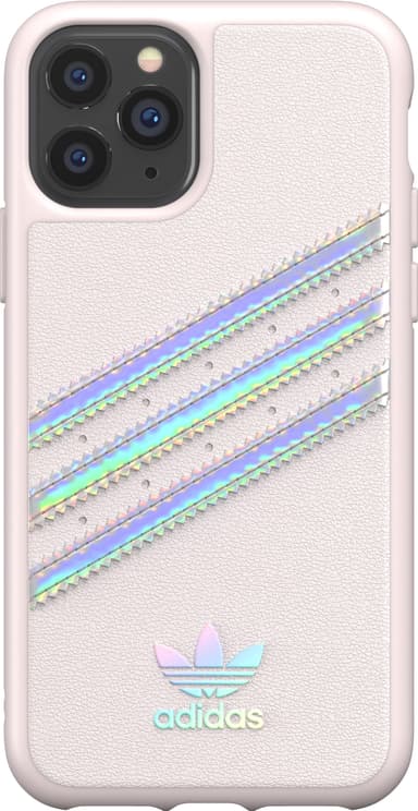 Adidas PU iPhone 11 Pro suojakuori (orkidea/hologrammi)
