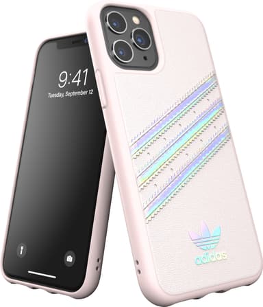 Adidas PU iPhone 11 Pro suojakuori (orkidea/hologrammi)