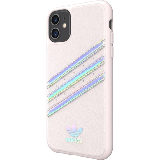 Adidas PU iPhone 11 suojakuori (orkidea/hologrammi)