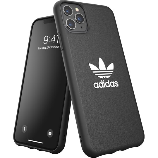 Adidas suojakuori iPhone 11 Pro Max (musta/valkoinen)