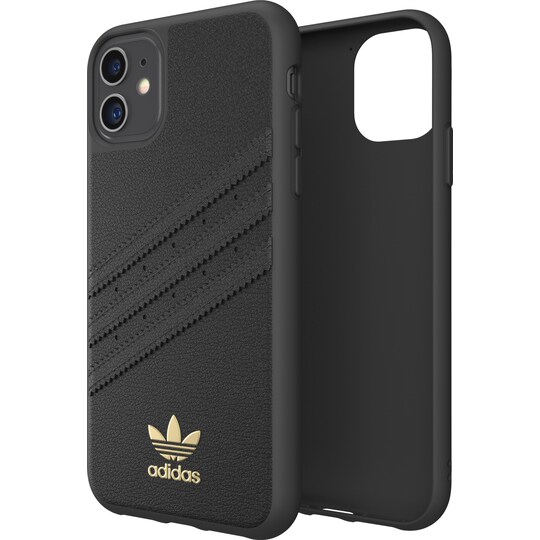 Adidas PU iPhone 11 suojakuori (musta/kulta)