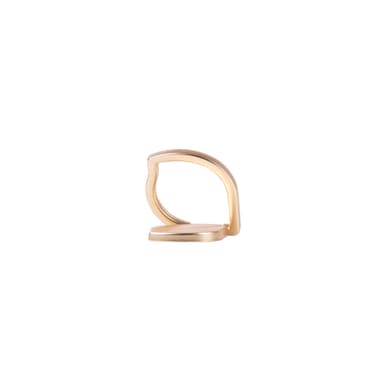 GEAR MobilRing  Löv Guld Matt Roterande Fingerhållare med Ställfunktion