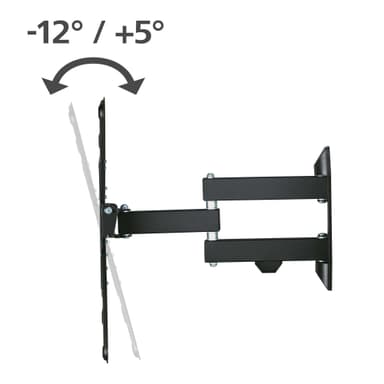 HAMA Seinäkannatin 2 vartta VESA 400x400 Musta