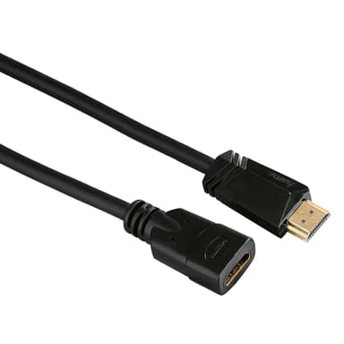 HAMA Johto HDMI Ethernet Jatko 3m Kulta/Musta