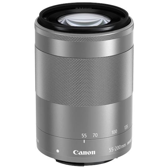 Canon EF-M 55-200 mm IS STM objektiivi (hopea)