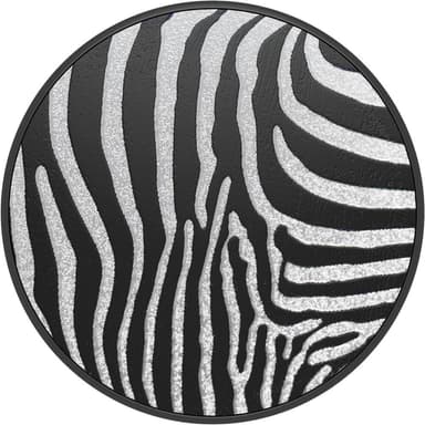 POPSOCKETS Embossed Metal Zebra Irrotettava Grip Telinetoiminnolla LUXE