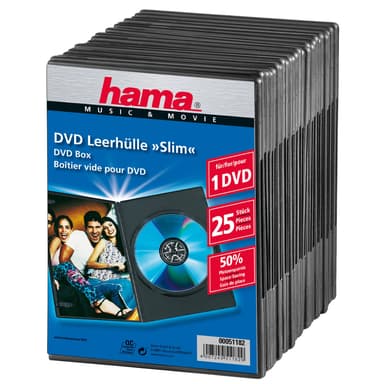 DVD SLIM BOX BL. 25 P.