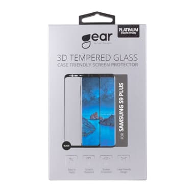 GEAR Panssarilasi 3D Full Cover Musta Samsung S9 Plus