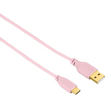 HAMA Johto USB C Flexislim Roosa 0.75m