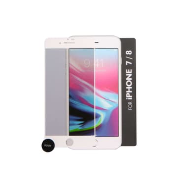 GEAR Panssarilasi 3D  iPhone7/8 Edge to Edge Valk.