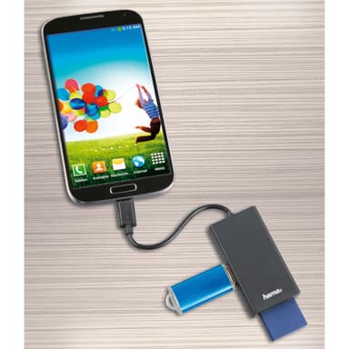 HAMA Kortinlukija USB 2.0 OTG Älypuhelin/Tablet/PC