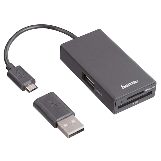 HAMA Kortinlukija USB 2.0 OTG Älypuhelin/Tablet/PC
