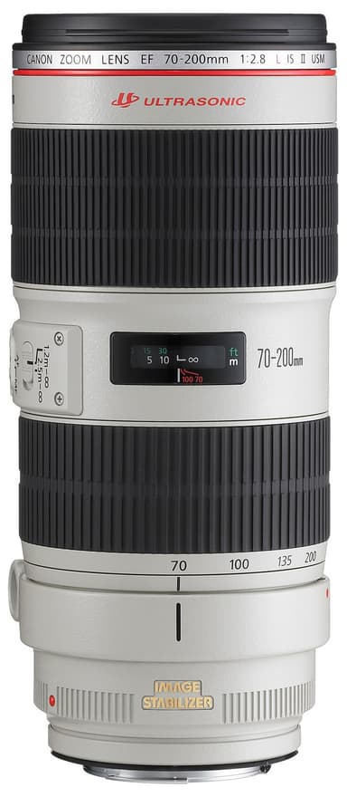 Canon EF 70-200 mm f/2.8L IS USM II objektiivi (valk.)