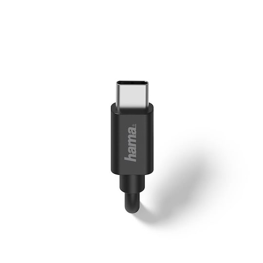 HAMA Laturi 12V USB-C 2,4A Kiinteä Johto 1m Musta
